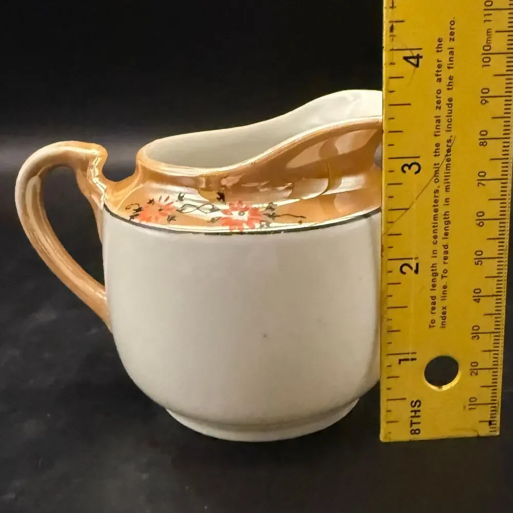 Vintage lusterware floral
